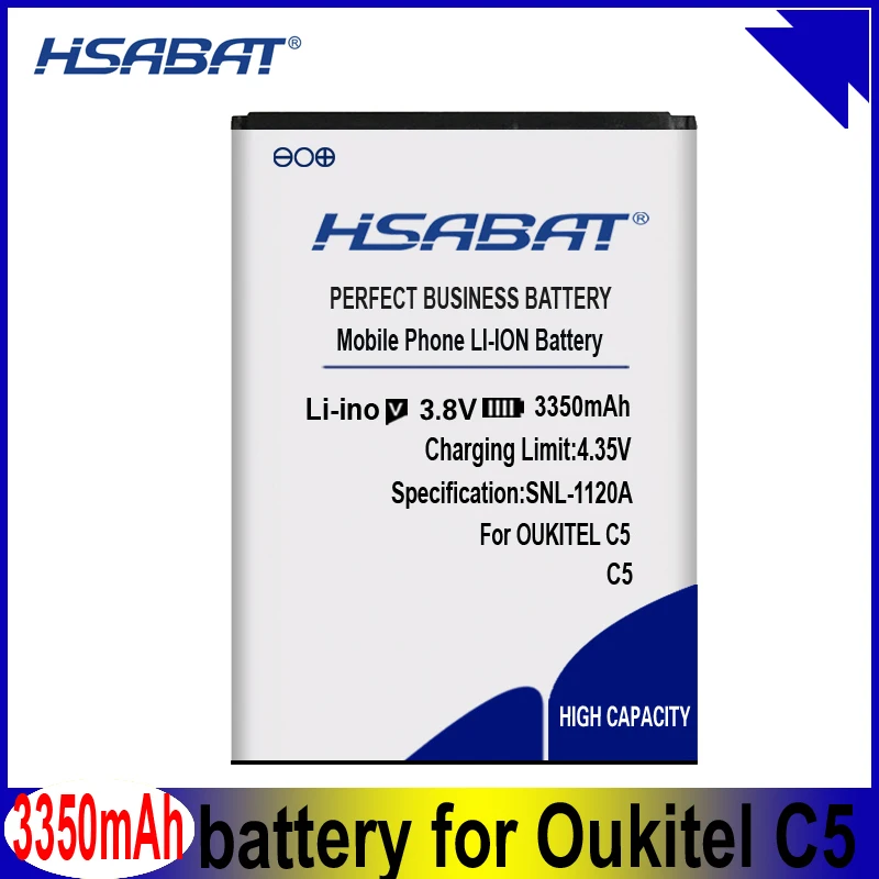 Аккумулятор HSABAT 3350 мАч для аккумуляторов OUKITEL C5 Pro|Аккумуляторы мобильных