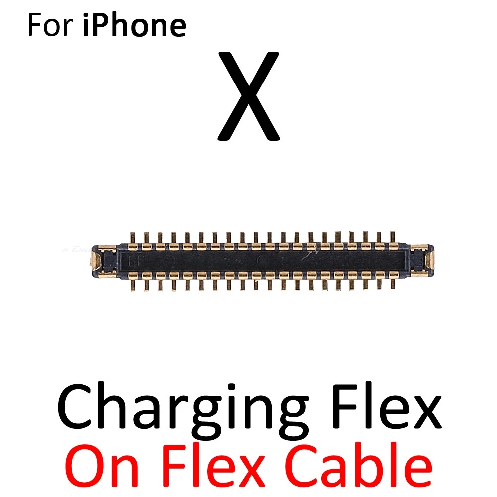 2 шт./лот зарядный док-порт разъем FPC для iPhone 6S 7 8 Plus X XS Max XR логика на материнской плате