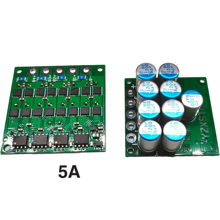 

Lithium Battery Protection Board 4 String Super Large Current Charge Pump Parallel Equalization 5A Lithium Iron Phosphate