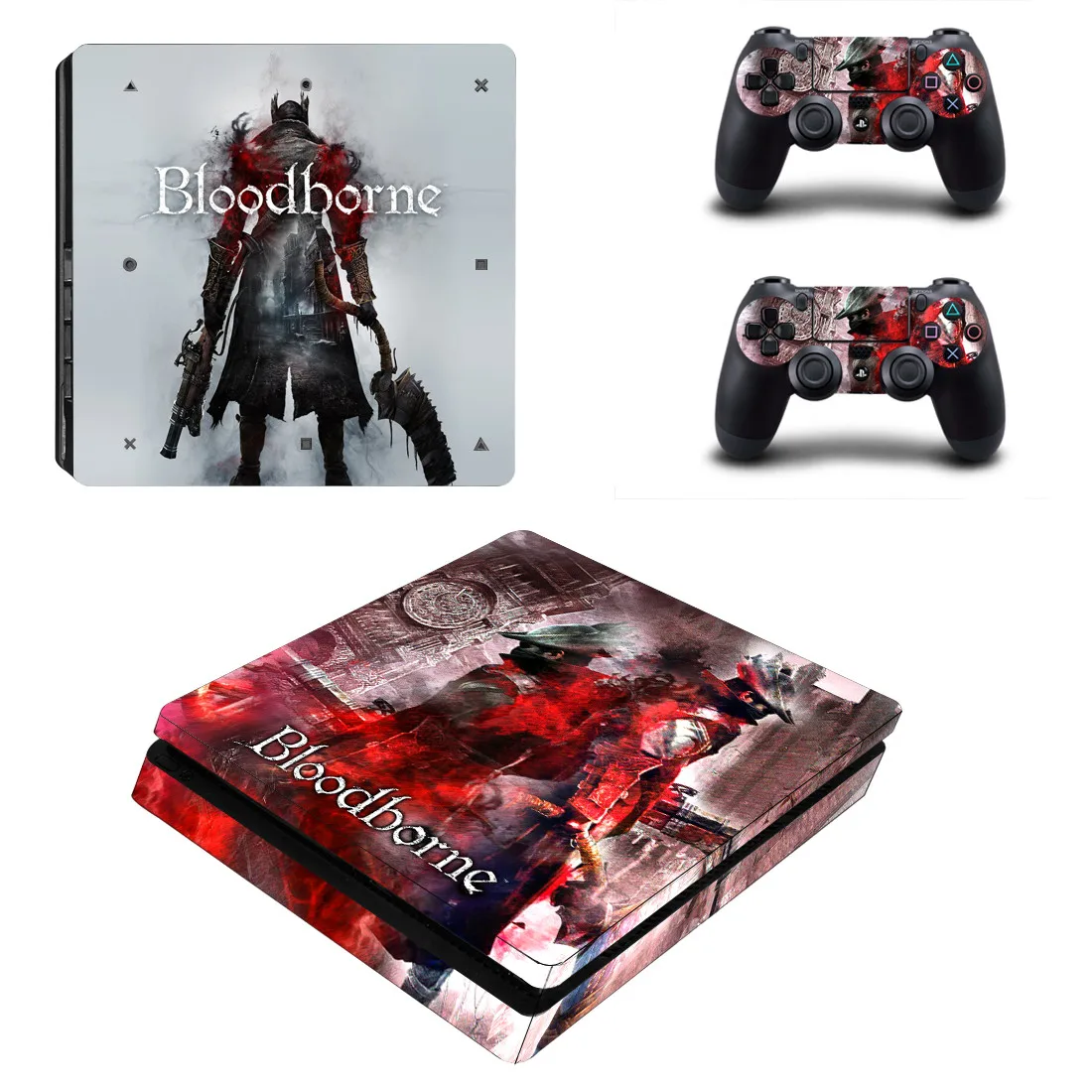 Bloodborne PS4 Slim sticker s Play station 4 Тонкая виниловая наклейка Pegatinas для playstation 4 Slim консоль и контроллер