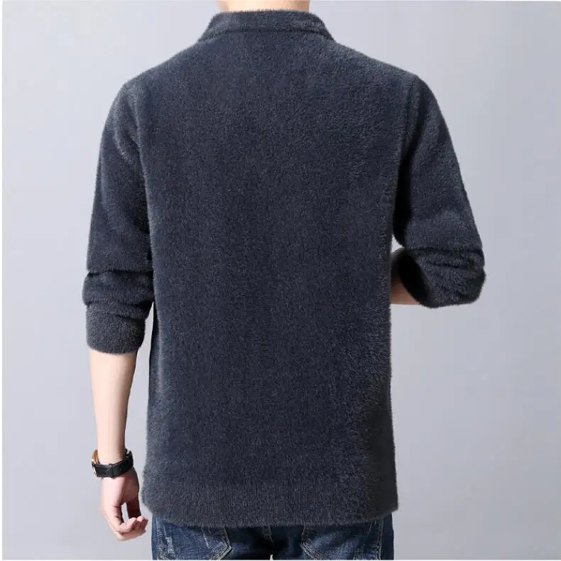 Reviews 2019 Brand clothing Men keep warm in winter slim fit Mink wool Jackets/Male High quality Leisure coat Plus size S-4XL
