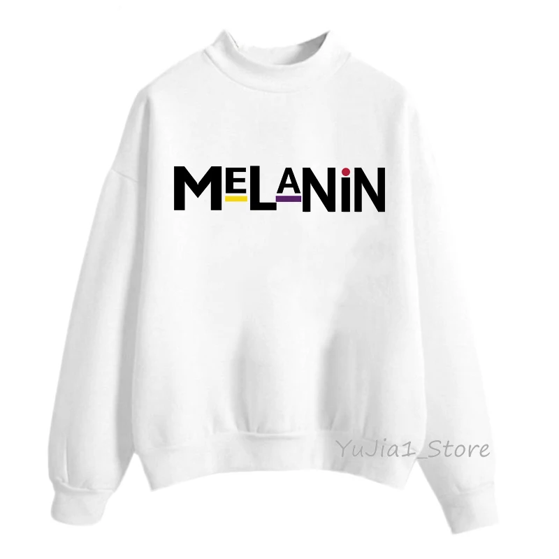 Melanin print лучшие друзья Толстовка для женщин kawaii черный Девушки BFF друзья ТВ шоу худи с надписью vogue 90s хипстер уличная одежда