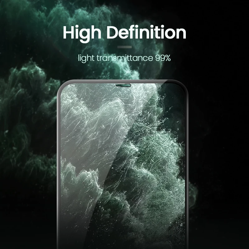 amzish Ультратонкое закаленное стекло 9H 0,15 мм для iPhone 11 Pro Max 8 7 6S X XR XS Max, защита на весь экран для iPhone 11 Pro Max