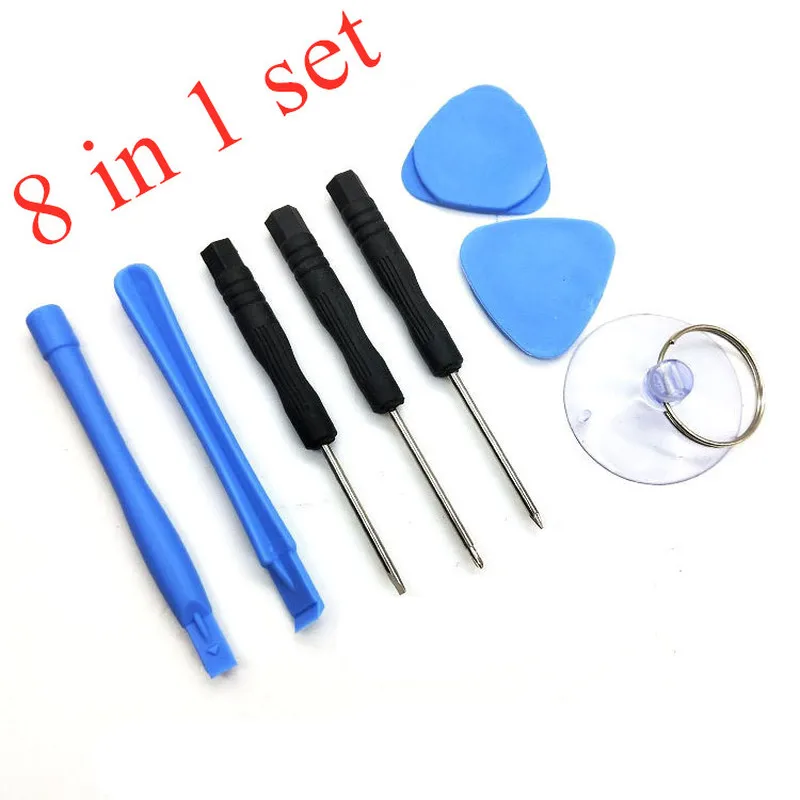 

8pc Professional Mobile Phone Removal Tool Screen Pry Repair Tool Set Suction Cup Boot Film Screwdriver Pin for iPhone Samsung