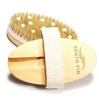 2 In 1 Dry Skin Body Brush Natural Bristle Dead Skin Remover Anti Cellulite Exfoliates Blood Circulation Health Massage Tools 1