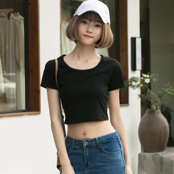 

Shirt Tee Vogue Summer Tops Female Clothes Van Gogh Oil Print Round Red