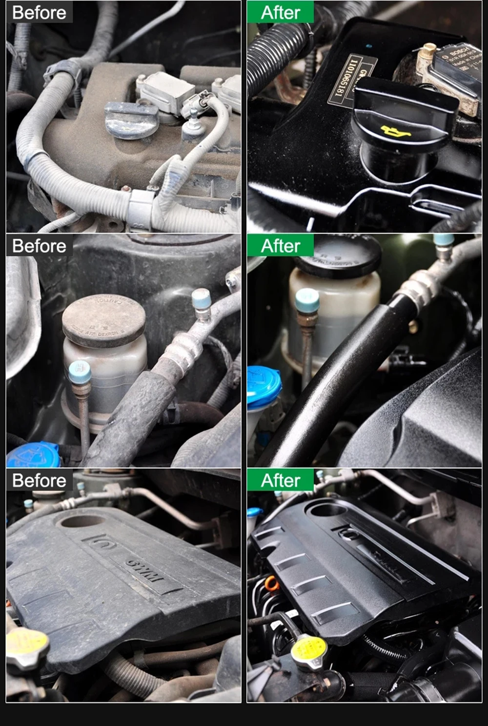 Car Engine Compartment Cleaner Stains Removes Heavy Oil Auto Motor Polish Ceramic Coating Refresh Care Spray Protective Shine