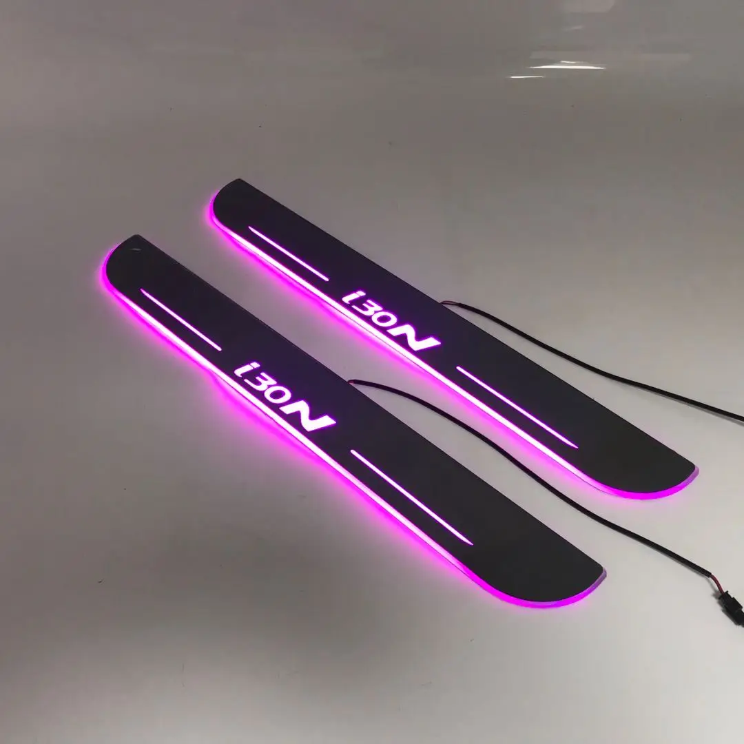 

Led moving door scuff for HYUNDAI i30N special use dynamic door sill plate welcome lamp lining overlay Flow/fixed light