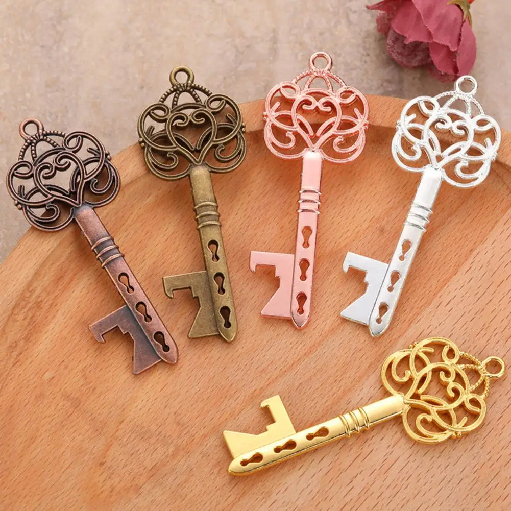 50 шт. винтажная Цветочная Выгравированная открывалка для ключей Свадебная