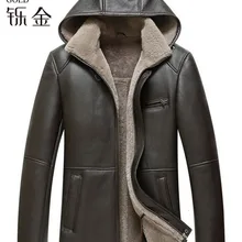 Натуральная кожа, мужское пальто, овчина, настоящая овчина, мужская куртка, пальто из натурального овечьего меха для мужчин, высокое качество, модное зимнее пальто