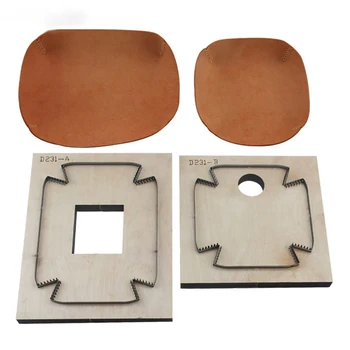 

DIY Storage Dish Shaped Wooden Template Leather Cutting Die Leather Craft Knife Punching Cane Cutting Mould