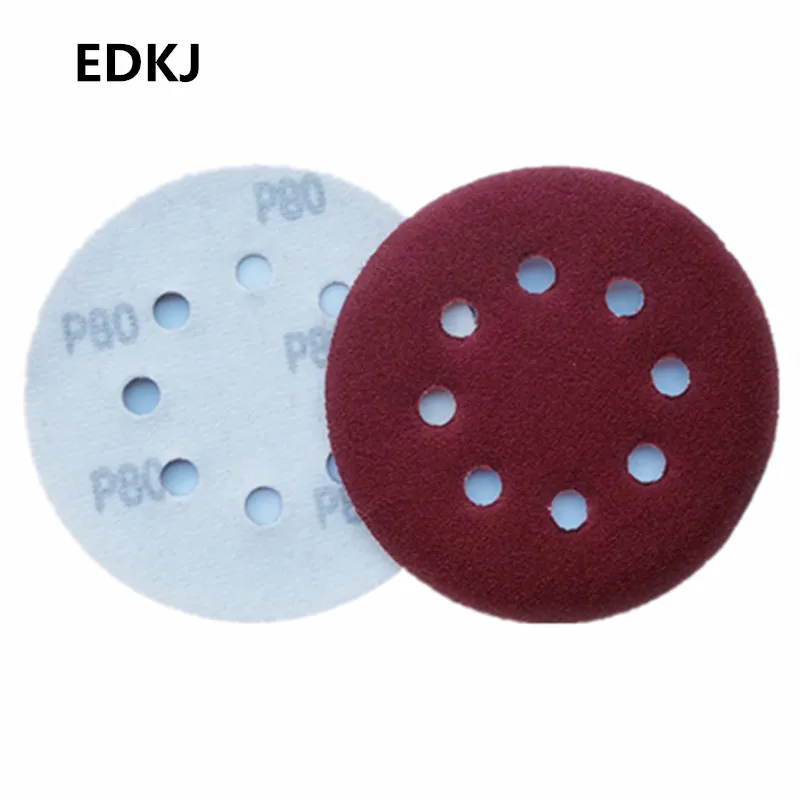 

10pcs 5 Inch 125mm Round Sandpaper Eight Hole Disk Sand Sheets Grit 60-3000 Hook and Loop Sanding Disc Polish