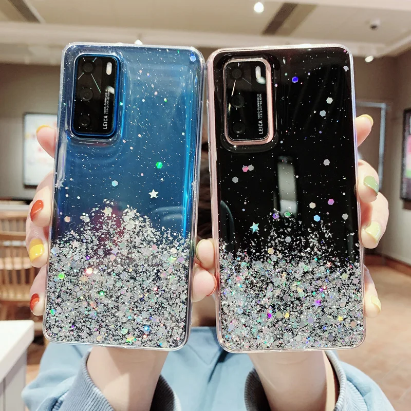 Bling Cover Case For Huawei P20 P30 Lite Honor 9 10 20 Pro 7A 7C 10i 7X 8A 8C 8X 8S 9X Y5 Y6 Y7 2019 Aum-l41 Soft |