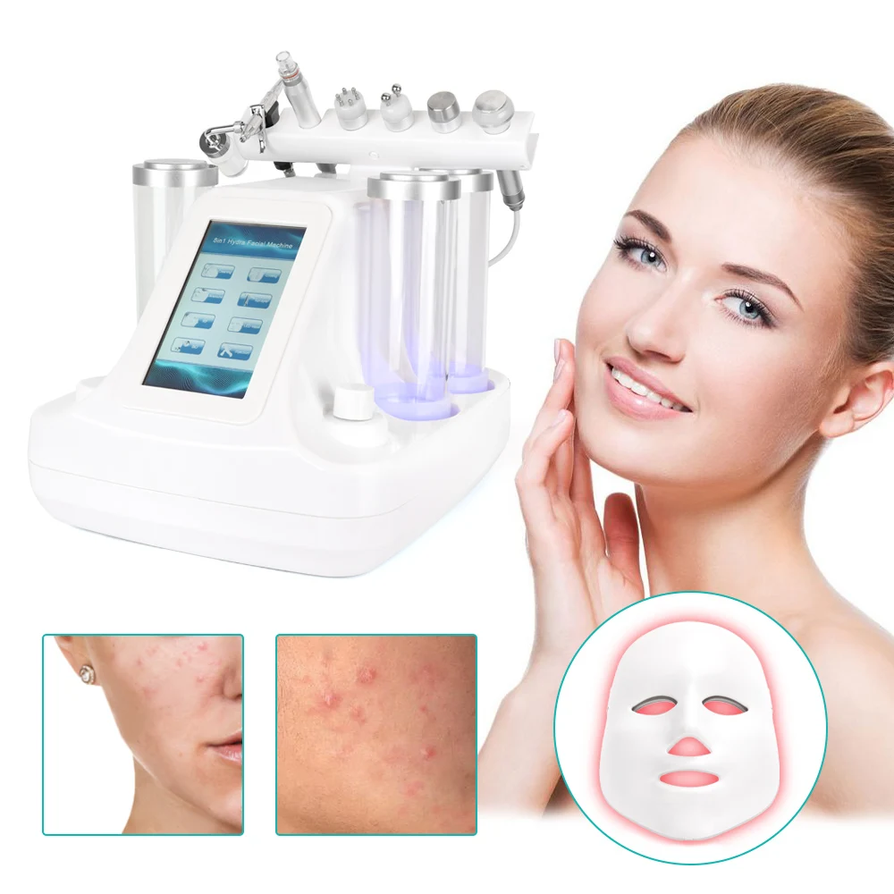 7 в 1 Гидра ДЕРМАБРАЗИЯ пилинг чистая кожа плотный уход био светильник RF вакуумная