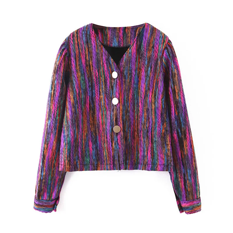 

European And American Streets 019 Autumn And Winter New Style Retro Sense of Design Article Rainbow Mixed Colors Metal Buckle C