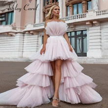 Ashley Carol розовое романтическое роскошное свадебное платье принцессы без бретелек Новое модное платье невесты сексуальные свадебные платья трапециевидной формы