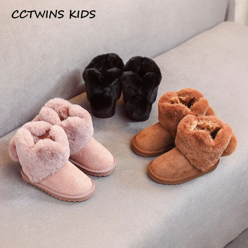 CCTWINS/детская обувь; коллекция года; зимние Брендовые ботильоны для маленьких девочек; детская модная замшевая обувь для мальчиков; черные зимние ботинки для малышей; SNB158