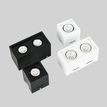 

Square Dimmable Surface Mounted COB LED Downlights AC85~265V 10W 20W LED Ceiling Lamps Warm/Cold White LED Ceiling Spot lights
