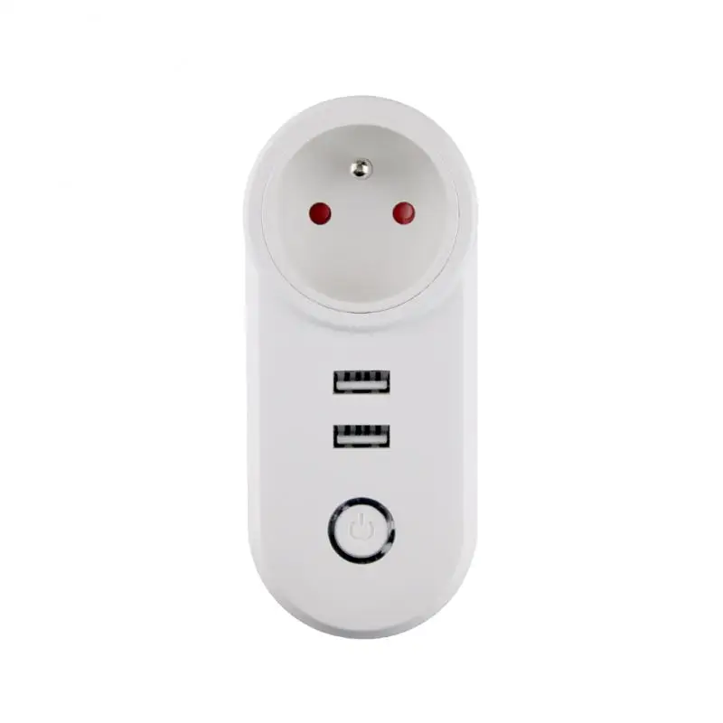 Show as photoes Умная розетка ZIGBEE3.0 с 2 usb-портами 100-240 В, пульт дистанционного управления, разъем голосового управления, работает со смартфонами, подмигивает Echo Plus - Комплект: Show as photoes