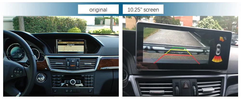 Discount 4G Ram 10.25 inch Android 8.1 Display for Mercedes Benz E Class W212, with GPS Navigation Bluetooth Radio Stereo Touch Screen 0