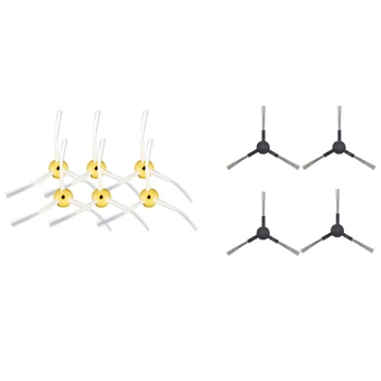 

10Pcs Side Brushes Replacement Vacuum Parts - 6Pcs for Irobot Roomba 500 564 56708 Series & 4Pcs for Xiaomi Styj02Ym