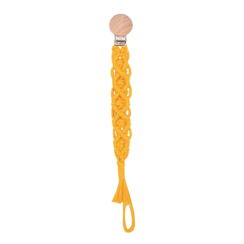 Yellow Детская соска, зажимы для цепи, держатель для соски, анти-потеря, цепь для кормления, Прорезыватель зубов, пустышка, пустышка, ремень для соски - Цвет: Yellow