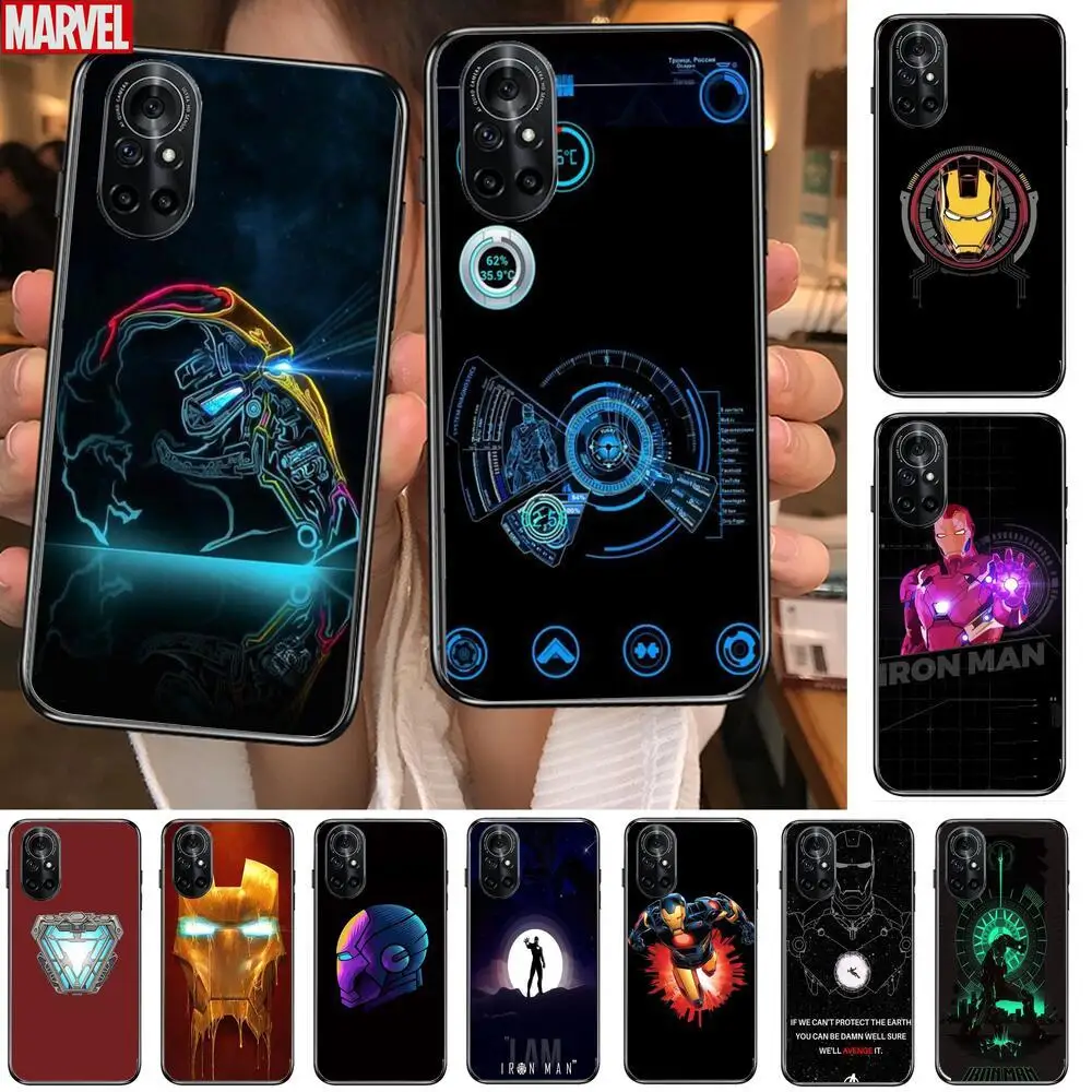 

Iron man comic Clear Phone Case For Huawei Honor 20 10 9 8A 7 5T X Pro Lite 5G Black Etui Coque Hoesjes Comic Fash design