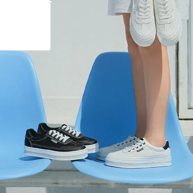 Small white shoes female summer breathable mesh thick bottom shoes new wild Brock casual shoes
