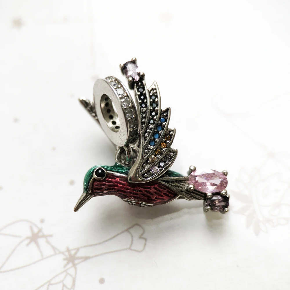 Qielizhu Hummingbird Bracelet - 925 Sterling Silver Dainty Jewelry Gift For Women, No Gemstone, Adjustable