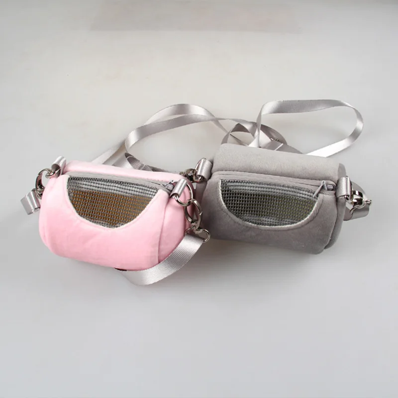 Bag Cages Hamster Pet-Carrier Outdoor-Bags Guinea Chinchilla Solid-Cylinder Breathable