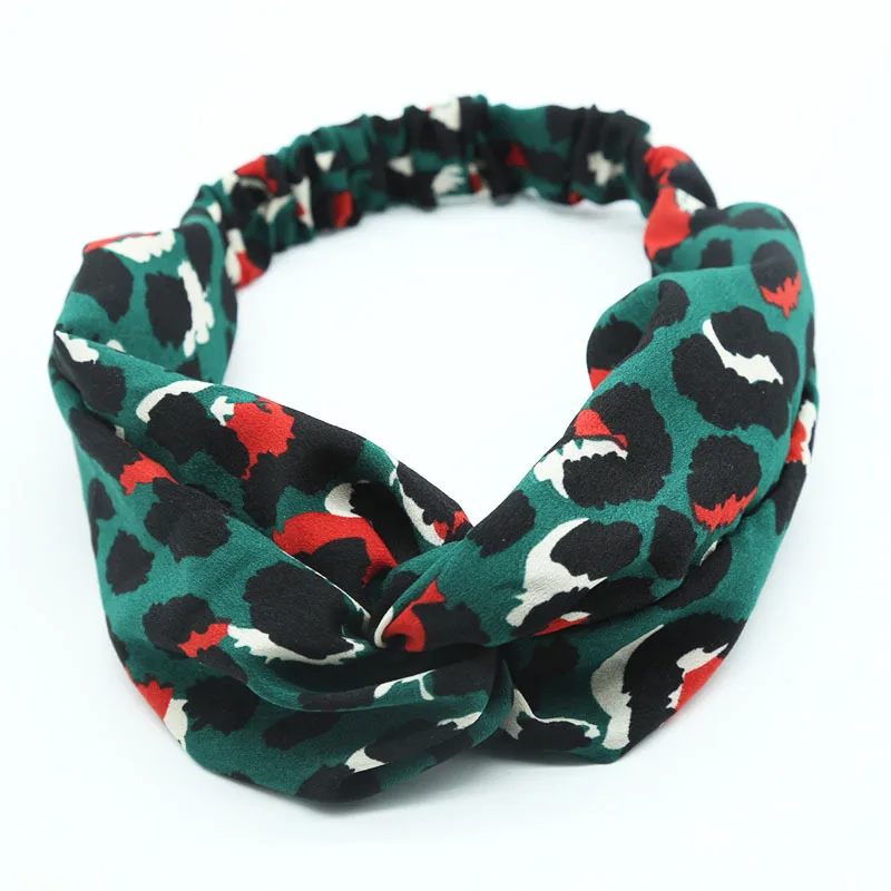 

2019 Spring New Style Europe And America Cloth F21 Hair Band Hot Selling Leopord Pattern Large Intestine Ring Headscarf Hair Acc