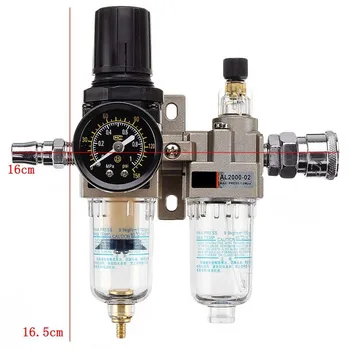 

150Psi Manual Drainage Supply Air Pump Air Compressor Oil Filter Regulator Pneumatic Water Separator Two-piece AC2010-02