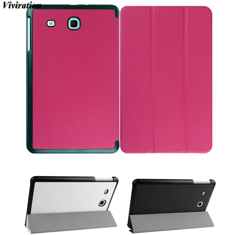 3 Folding PU Leather Cover For Samsung Galaxy Tab S3 9.7 SM-T825 T820 Tab A 9.7 T550 P550 P555 T555 Tab A 8" T350 P350 P355 Case