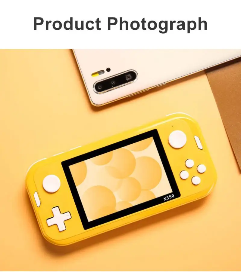 Handheld Game Player X350 Video Game Console Mini Retro Console With 6000+ Games 3.5 Inch IPS Screen For GBA/MD/FC 10 Emulators