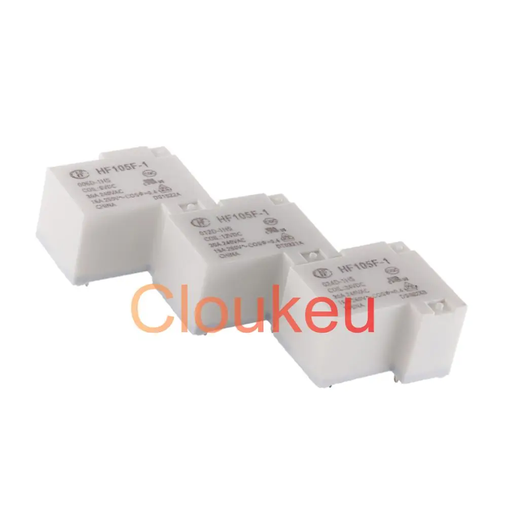 Реле HF105F- JQX-105F-1-005D 012D 024D-1HS 1ZS 5V 12V 24V 20A 30A 4pin 5pin | Обустройство дома