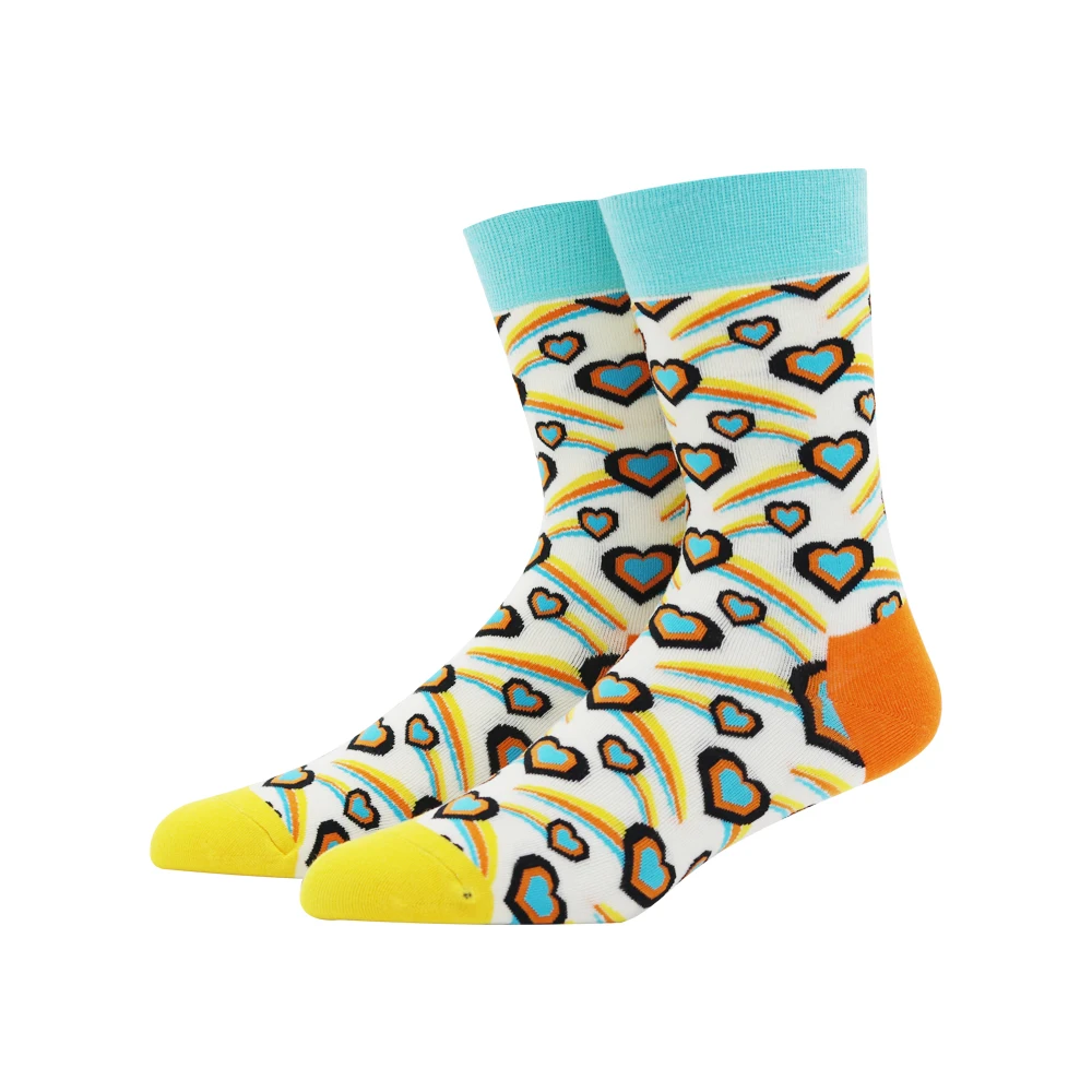 Unisex Fashion Style Love Smiley Socks Cotton Harajuku Colorful Full Socks for Women Happy Funny Man Socks Medias