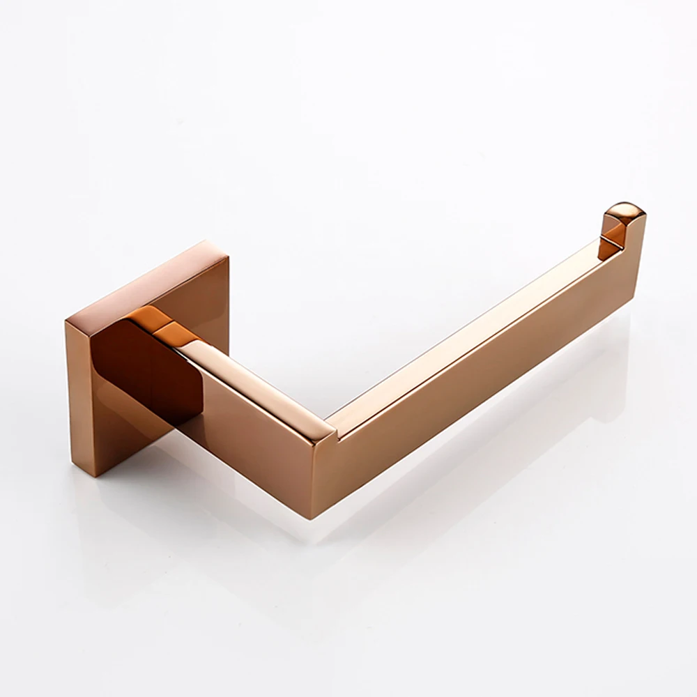 Bathroom Hardware Accessories Set Rose Gold Wall-mounted Stainless Steel Clothes Hook Toilet Paper Holder Towel Bar toilet paper holder towel hook bathroom hardware set bathroom hardware accessories clothes hook