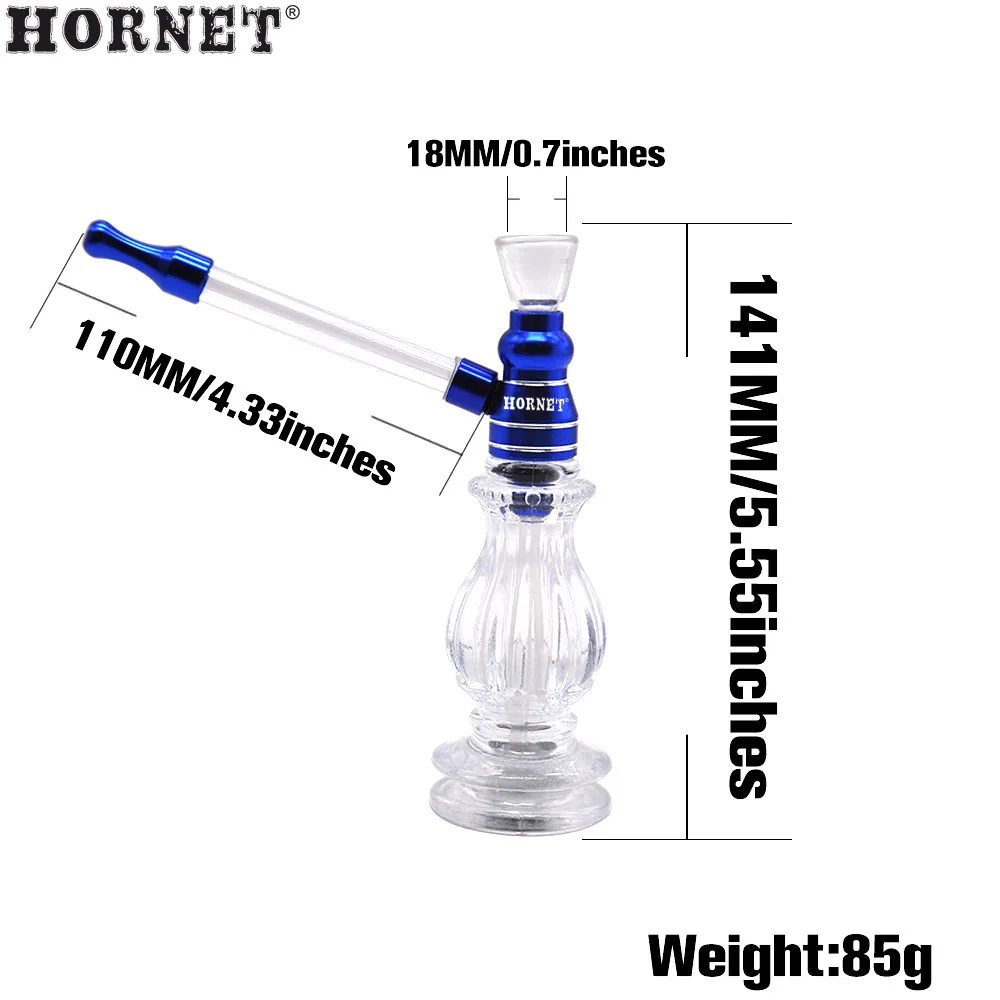 HORNET кальян Кальян курительная стеклянная водопроводная труба алюминиевые