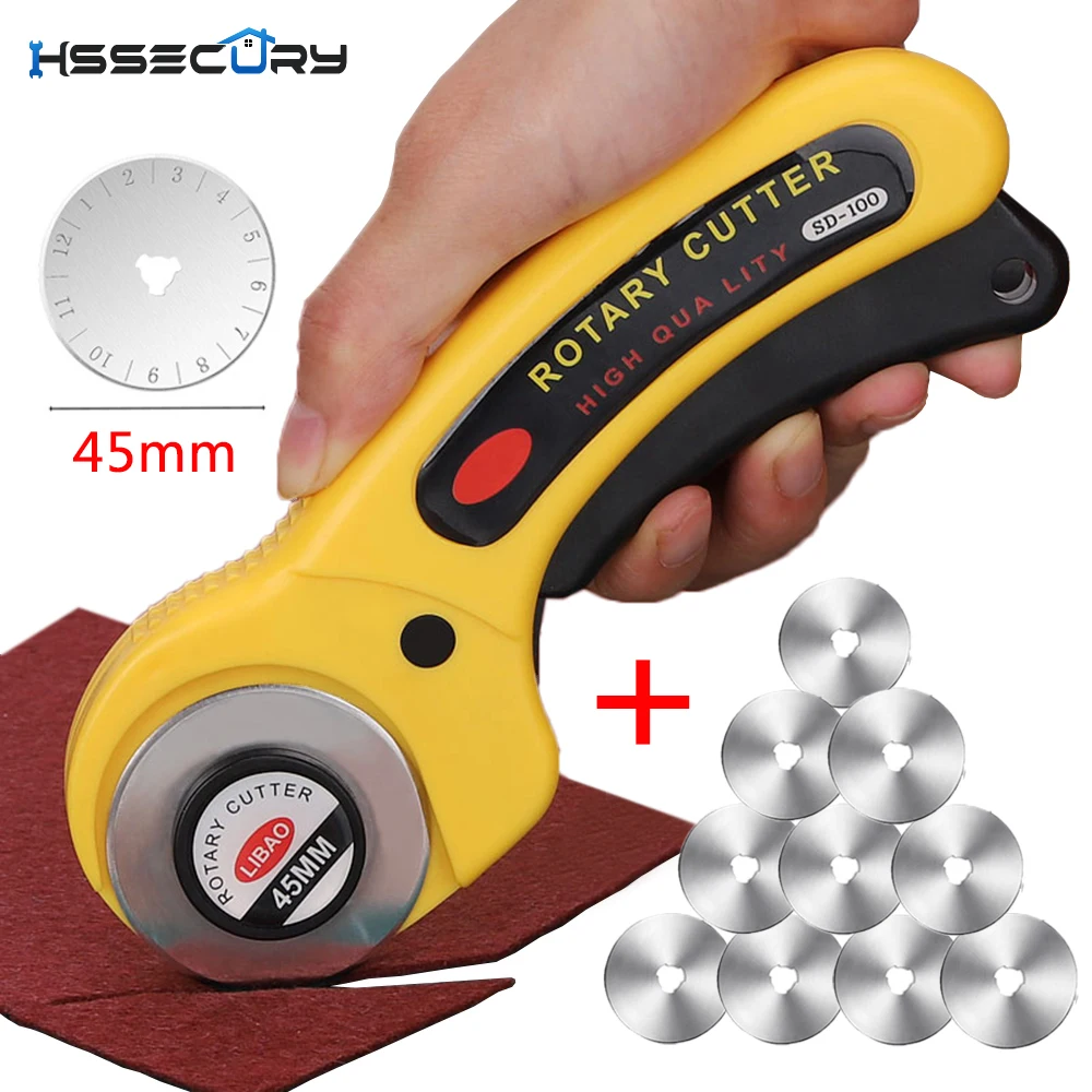 LeatherCraft 45mm Rotary Cutter Leather Cutting Tool Fabric Circular Blade DIY Patchwork Sewing Quilting for leather tool | Дом и сад