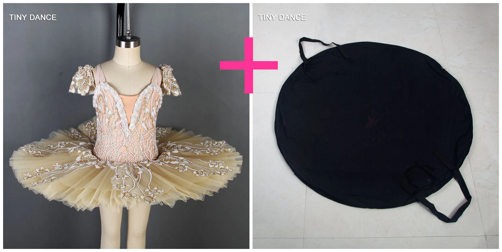tutu and black bag Английский крем/бежевый профессиональная балетная юбка-пачка для танцев; платье с 10 слоями жесткого фатина блин пачки по индивидуальному заказу костюмы для балерины - Цвет: tutu and black bag