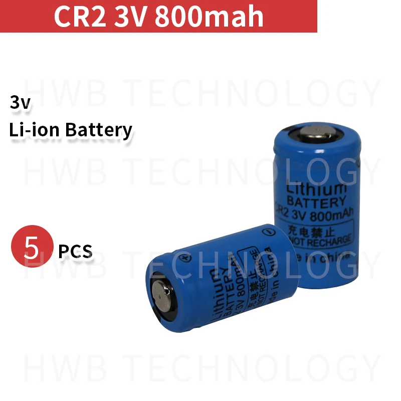 

5pack CR2 3V 800mah lithium battery CR15H270 CR15266 CR - 2 w/C1B Camera, patrolling pen, alarm system Free Shipping