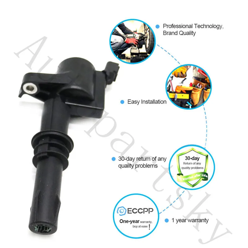 8L3E-12A366-AA 8L3E12A366AA Катушка зажигания для Ford F-150 F-250 F-350 F-450 F-550 F-650 F-750 F53 F59 Линкольн MERCURY