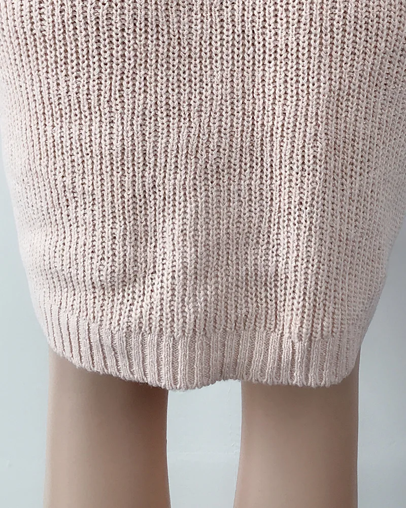 de comprimento gola alta pullovers camisola de