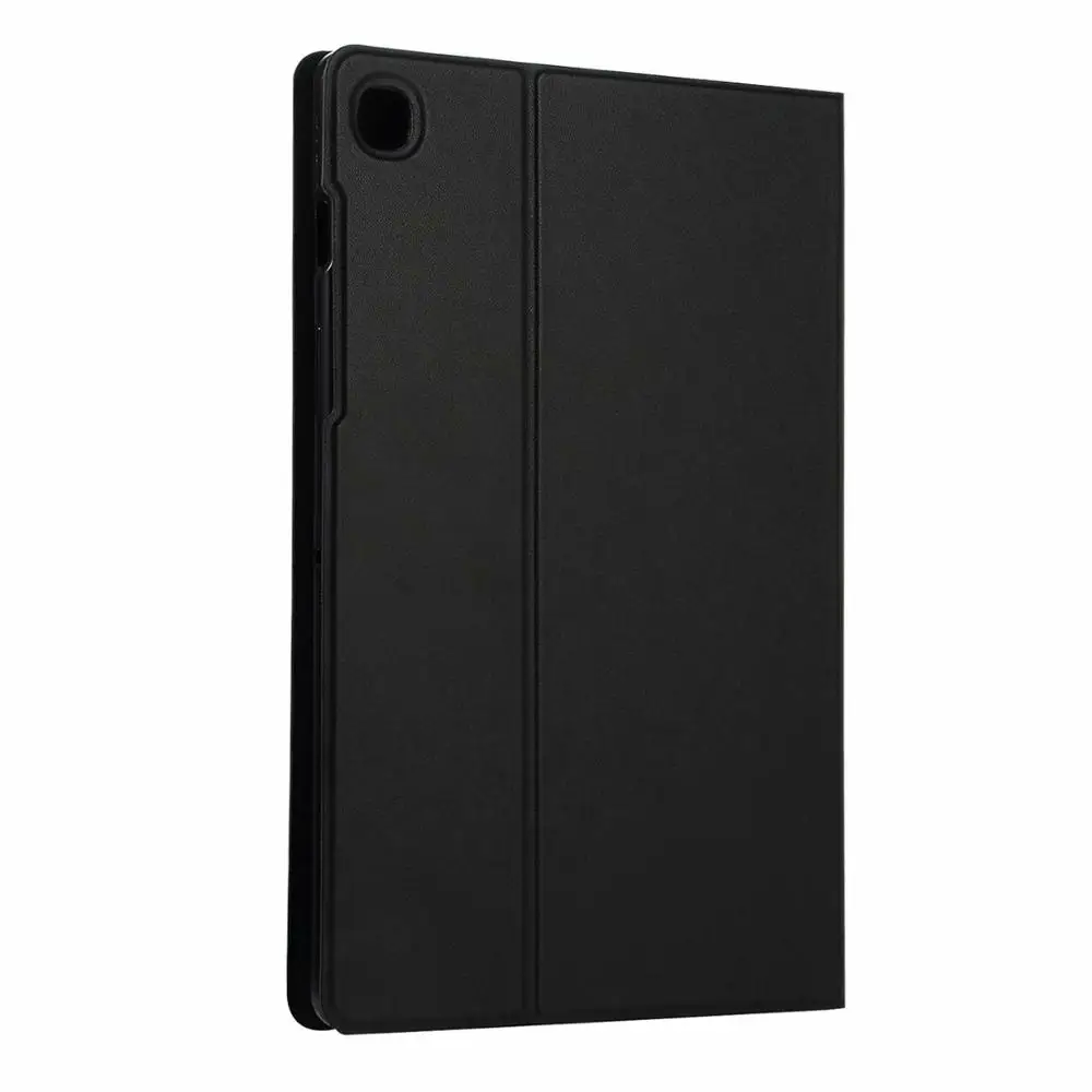 Модный чехол из тонкой кожи для Samsung Galaxy Tab S5e T720 T725 SM-T720 SM-T725 10,5 дюймов Смарт раза мягкая подставка чехол Funda+ подставка для ручек - Цвет: Черный