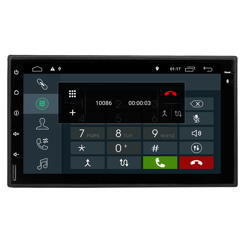 Автомобильный мультимедийный плеер Eunavi 2 din 7 дюймов Android 10 4G Wi Fi без DVD и