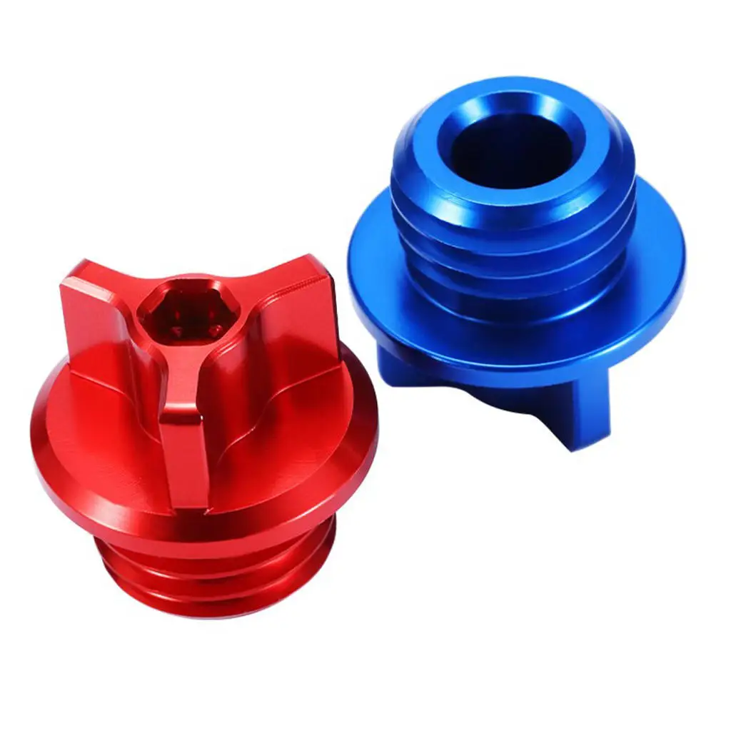 2pack Engine Oil Fill Caps Screw Universal Fuel Gas Tank Decorative