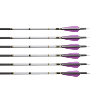 

Carbon Aluminum Arrow Archery Shaft Tail Sticker Accessories 15pcs Wooden Bamboo