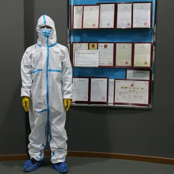 

Disposable Coveralls Clothing Protective Safety Overalls Suit Full Protection Surgical Medical Protective Overall Suit Washable