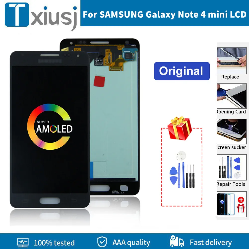 4 7 "Оригинальный AMOLED ЖК-дисплей для Samsung GALAXY Alpha G850F G850M NOTE MINI LCD дисплей сенсорный