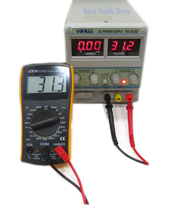 30V 3A YIHUA 303D Регулируемый источник питания постоянного тока инструментов для ремонта мобильных телефонов, Мощность тест Регулируемый источник питания